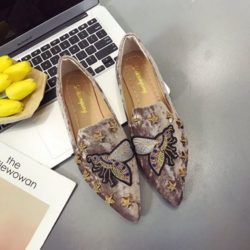 JSS811-khaki Sepatu Fashion Import Wanita Cantik