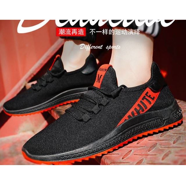 JSSA1-black Sepatu Sneakers Pria Sporty Terbaru