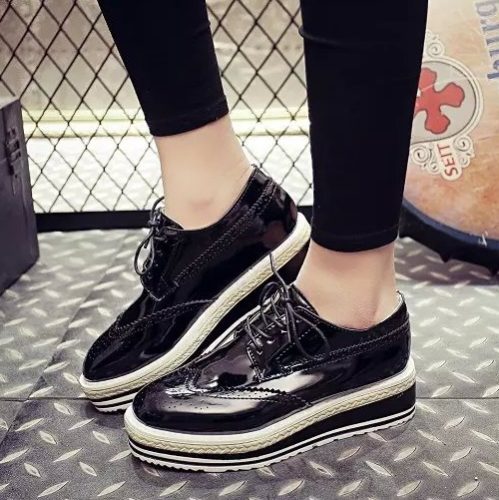 JSSA8-black Sepatu Sneakers Fashion Import Wanita
