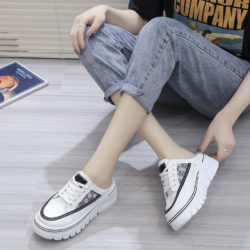 JSSD031-black Sepatu Sneakers Slip On Wanita Cantik Import