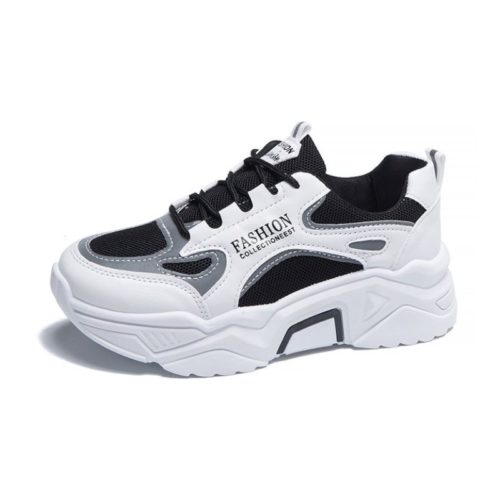 JSSD205-black Sepatu Sneakers Wanita Cantik Import Glow