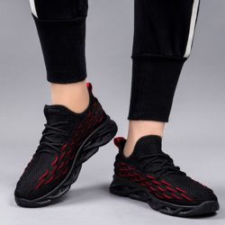 JSSDFYL-black Sepatu Sneakers Pria Modis Import Terbaru