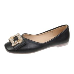JSSF210-black Sandal Slip On Fashion Import Wanita Elegan