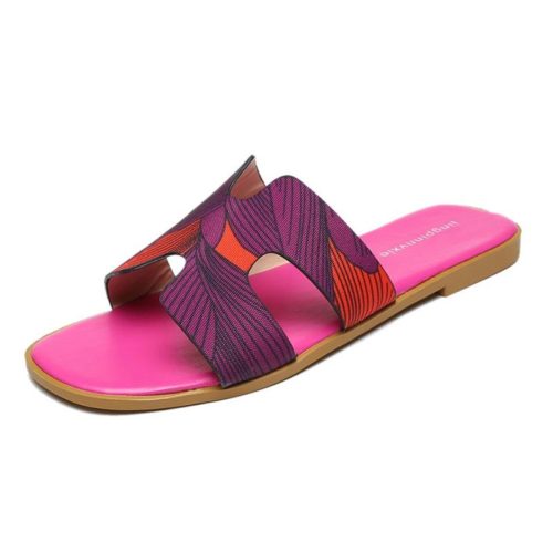 JSSK16-rose Sandal Flat Wanita Cantik Comfy Terbaru Import