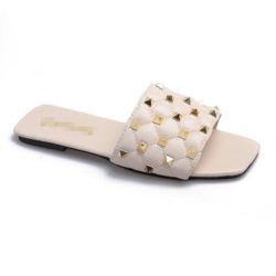 JSSM222-beige Sandal Comfy Wanita Cantik Import Terbaru