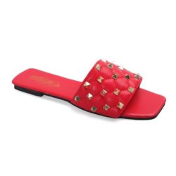 JSSM222-red Sandal Comfy Wanita Cantik Import Terbaru
