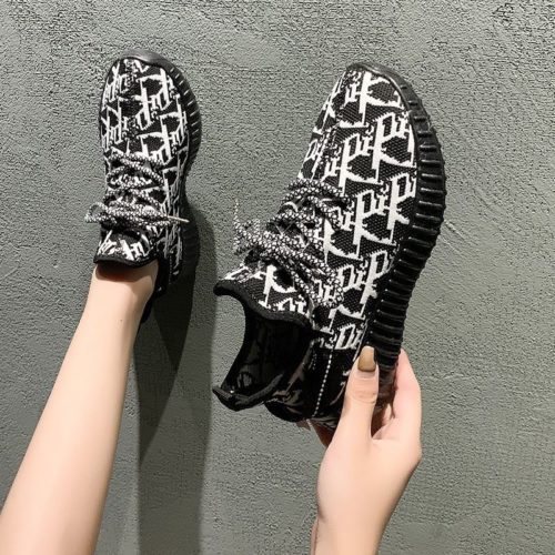 JSST02-black Sepatu Sneakers Import Wanita Cantik Terbaru