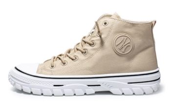 JSSZM-beige Sepatu High Top Sneakers Pria Keren