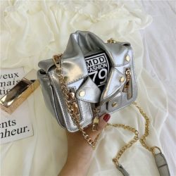 JT033508-silver Tas Selempang Wanita Stylish Kekininian Import