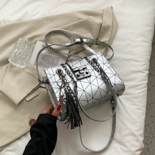 JT03356-silver Tas Selempang Wanita Cantik Import Terbaru