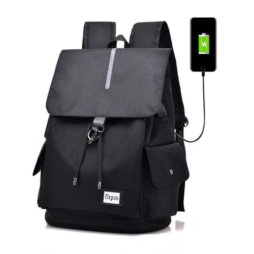 JT0604-black Tas Ransel Fashion Pria Bisa Muat Laptop