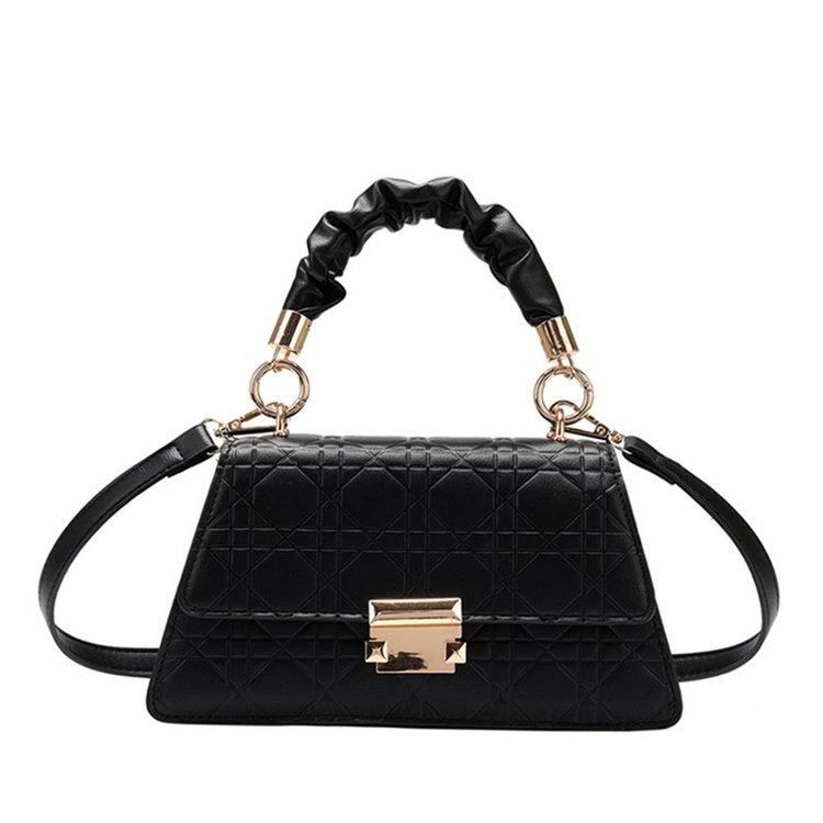JT0680-black Tas Handbag Motif Croc Tali Selempang Wanita Cantik