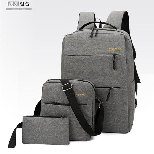 JT083 (3IN1) IDR.163.000  MATERIAL OXFORD SIZE L28XH45XW15CM WEIGHT 650GR COLOR GRAY