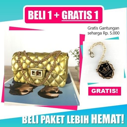 JT1083 SMALL IDR.120.000 MATERIAL JELLY SIZE L17XH10XW6.5CM WEIGHT 450GR COLOR GOLD
