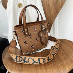 JT10945-brown Tas Handbag Mickey Wanita Cantik Import