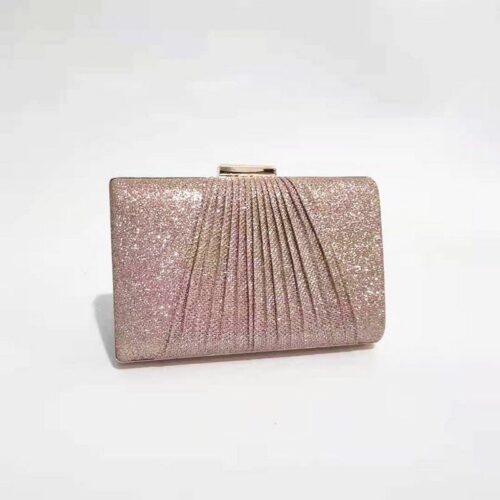 JT12005-pink Tas Pesta Import Fashion Tali Rantai Selempang