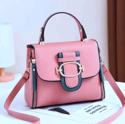 JT12023-pink Tas Handbag Selempang Wanita Cantik Elegan