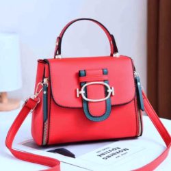 JT12023-red Tas Handbag Selempang Wanita Cantik Elegan
