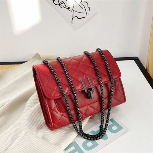 JT12506-red Tas Clutch Bag Tali Selempang Wanita Elegan