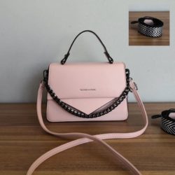 JT1254-pink Tas Selempang Handbag Import Wanita Cantik