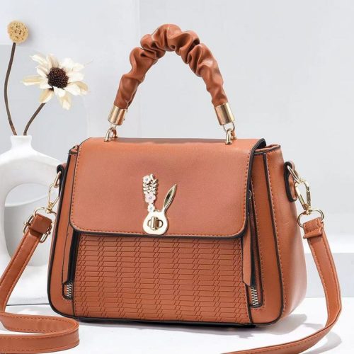 JT13018-brown Tas Handbag Selempang Import Wanita Cantik Terbaru