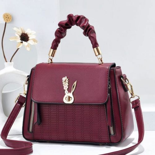 JT13018-red Tas Handbag Selempang Import Wanita Cantik Terbaru
