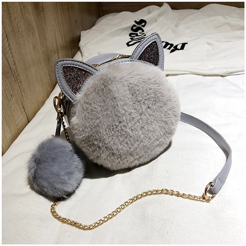 JT1360 IDR.159.000 MATERIAL PU+PLUSH SIZE L18XH18XW7CM WEIGHT 450GR COLOR GRAY