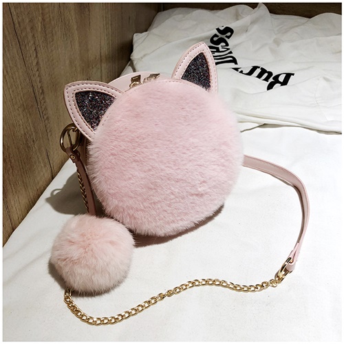 JT1360 IDR.159.000 MATERIAL PU+PLUSH SIZE L18XH18XW7CM WEIGHT 450GR COLOR PINK