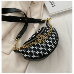 JT14430-black Waist Bag Sling Wanita Cantik Import Terbaru