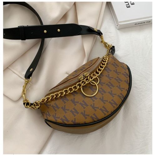 JT14430-khaki Waist Bag Sling Wanita Cantik Import Terbaru