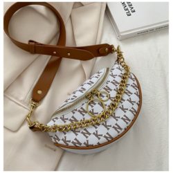 JT14430-white Waist Bag Sling Wanita Cantik Import Terbaru