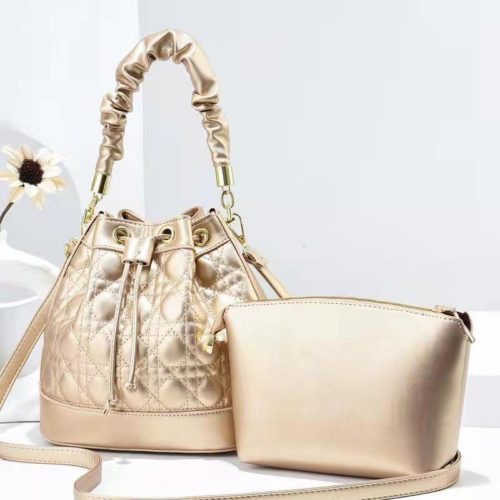 JT1519-gold Tas Handbag Selempang 2in1 Import Wanita Elegan