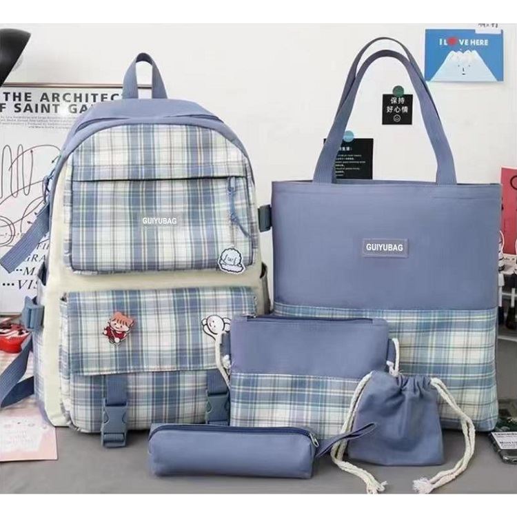 JT18252 (5IN1) IDR.179.000 MATERIAL CANVAS SIZE L29XH40XW12CM WEIGHT 750GR COLOR BLUE
