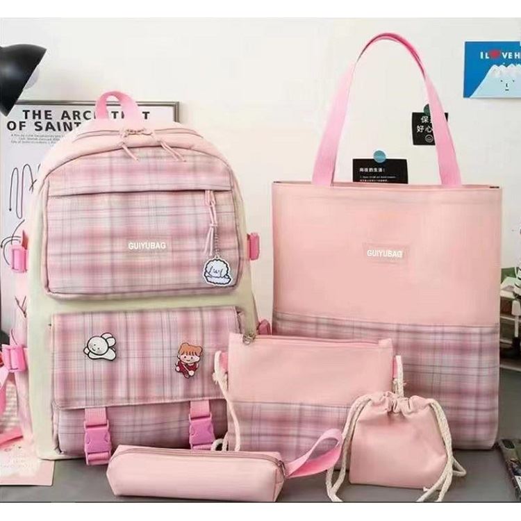 JT18252 (5IN1) IDR.179.000 MATERIAL CANVAS SIZE L29XH40XW12CM WEIGHT 750GR COLOR PINK