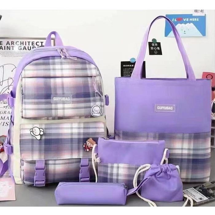 JT18252 (5IN1) IDR.179.000 MATERIAL CANVAS SIZE L29XH40XW12CM WEIGHT 750GR COLOR PURPLE
