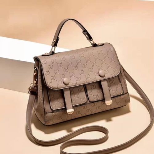 JT18667-khaki Tas Handbag Wanita Cantik Elegan Import