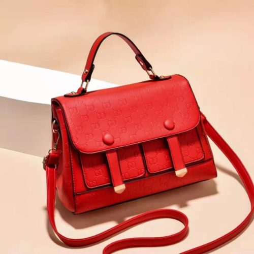 JT18667-red Tas Handbag Wanita Cantik Elegan Import