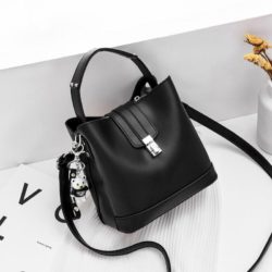 JT18790-black Tas Handbag Selempang Wanita Cantik Elegan Import