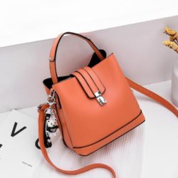 JT18790-orange Tas Handbag Selempang Wanita Cantik Elegan Import