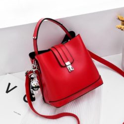 JT18790-red Tas Handbag Selempang Wanita Cantik Elegan Import