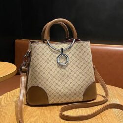 JT188882-khaki Tas Handbag Selempang Wanita Elegan Import Terbaru
