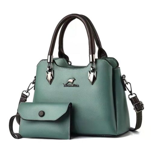 JT18932-green Tas Handbag Selempang 2in1 Wanita Elegan Import
