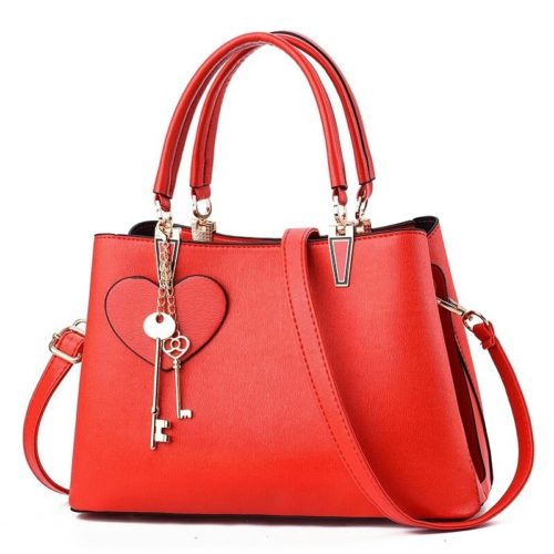 JT19131-red Tas Handbag Pesta Cantik Gantungan Double Key