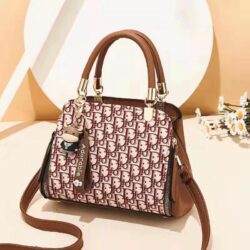 JT19165-brown Tas Handbag Pesta Wanita Elegan Import Terbaru