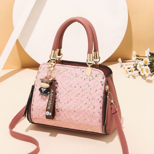 JT19165-pink Tas Handbag Pesta Wanita Elegan Import Terbaru