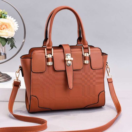 JT20282-brown Tas Handbag Wanita Cantik Import Terbaru