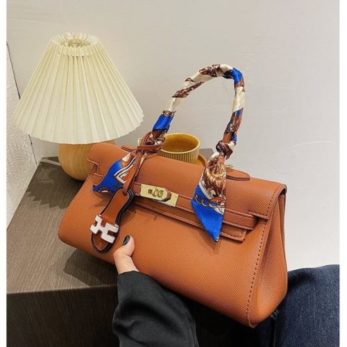 JT2047-brown Tas Handbag Selempang Wanita Elegan Import Terbaru