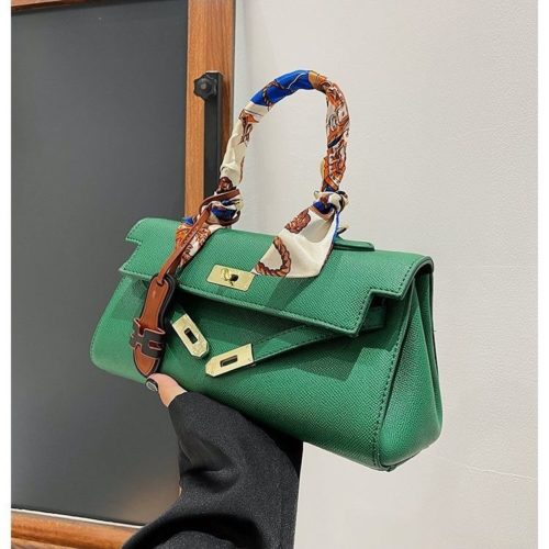 JT2047-green Tas Handbag Selempang Wanita Elegan Import Terbaru