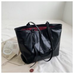 JT2295-black Tas Selempang Tote Fashion Import Wanita Elegan