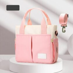 JT2391-pink Tas Diaper Ibu Anak Kualitas Premium Import